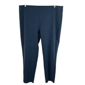 Eileen Fisher Pants Womens 1X Blue Tencel Blend Pull On Comfort